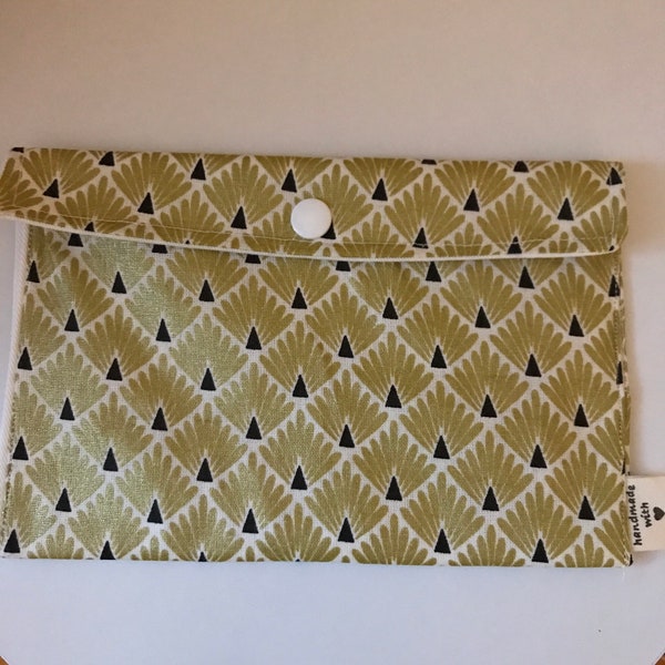 Pochette coton dorée