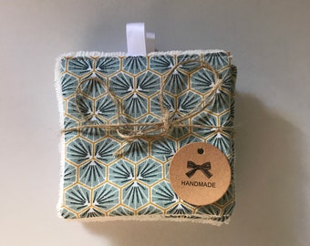 Set of 5 washable makeup remover wipes