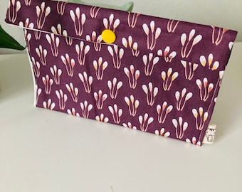 Flower fabric pouch