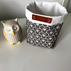 Panier tissu noir