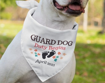 Pet Graphic Tee Pregnancy Announcement Dog Shirt Baby/'s Guard Dog TShirt