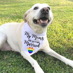 Engagement Announcement Dog Bandana, My Moms/Dads are Getting Married
