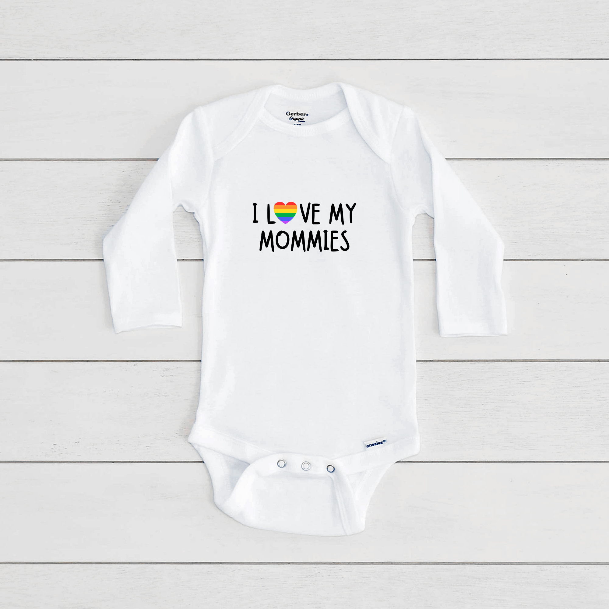 LGBT Baby Clothes I Love My Mommies/daddies Baby Onesie® Two Etsy UK