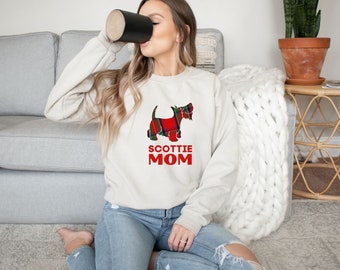 Scottie MOM Sweatshirt, Scottie Dad Sweater, Dog Dad, Dog Mom sweatshirt, Heavy blend Unisex Sweatshirt, Scottie Sweater