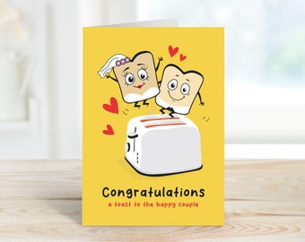 Wedding Congratulations Card, Mr & Mrs, New Couple, Funny Wedding Card, Pun Card, Marriage Card, Happy Couple, For Bride and Groom