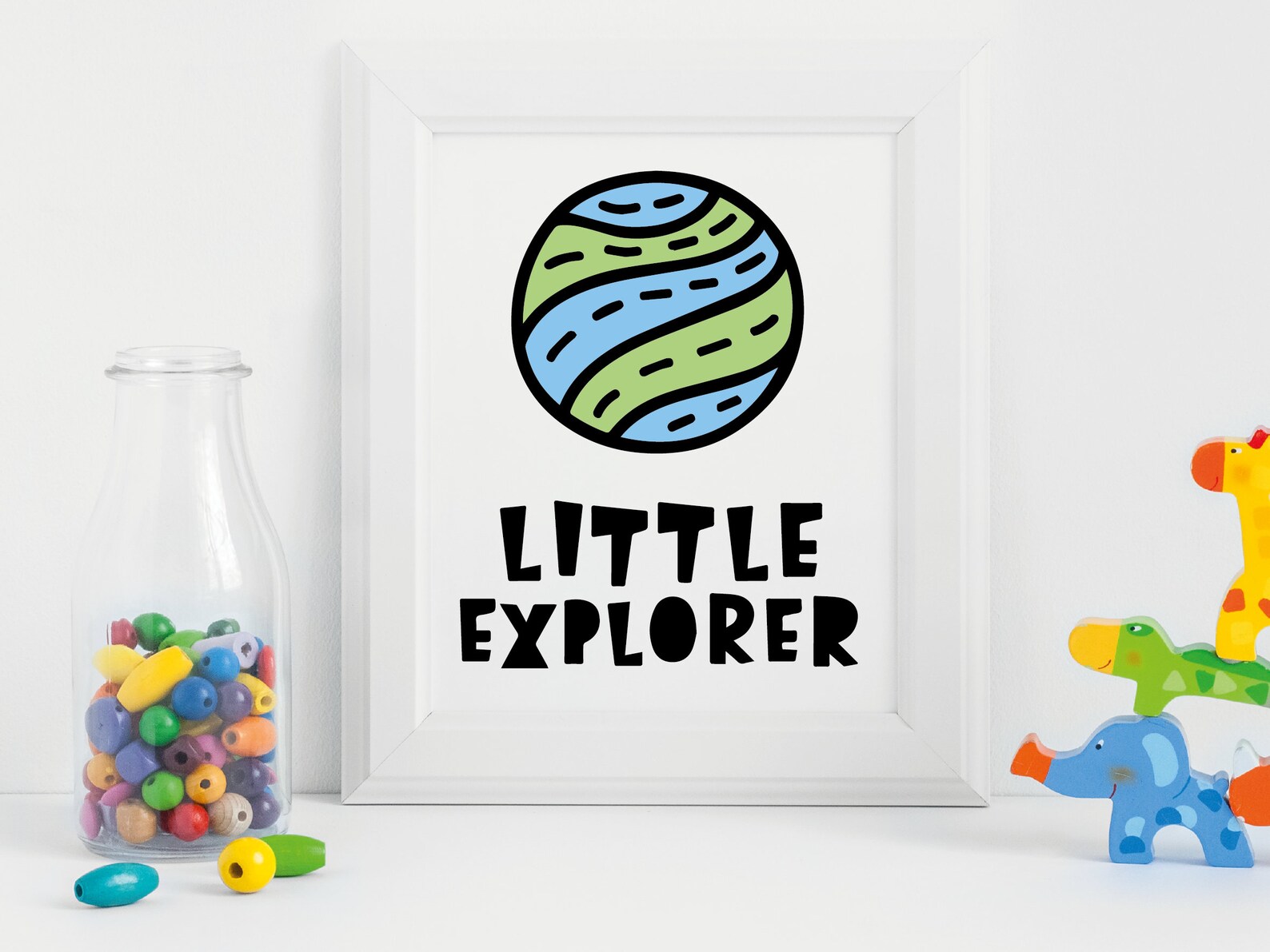Little Explorer Print Typography Print Quote Print Wall | Etsy