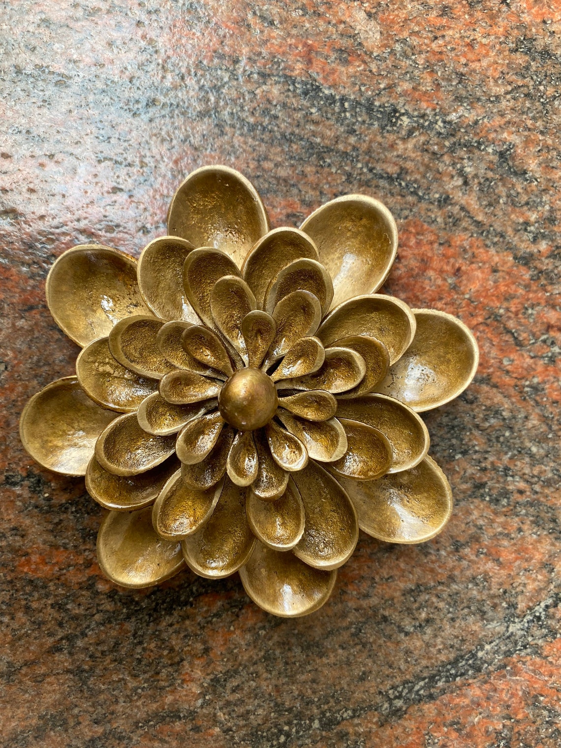 Brass flower Handmade Gift Beautiful Home Decor Statue Etsy