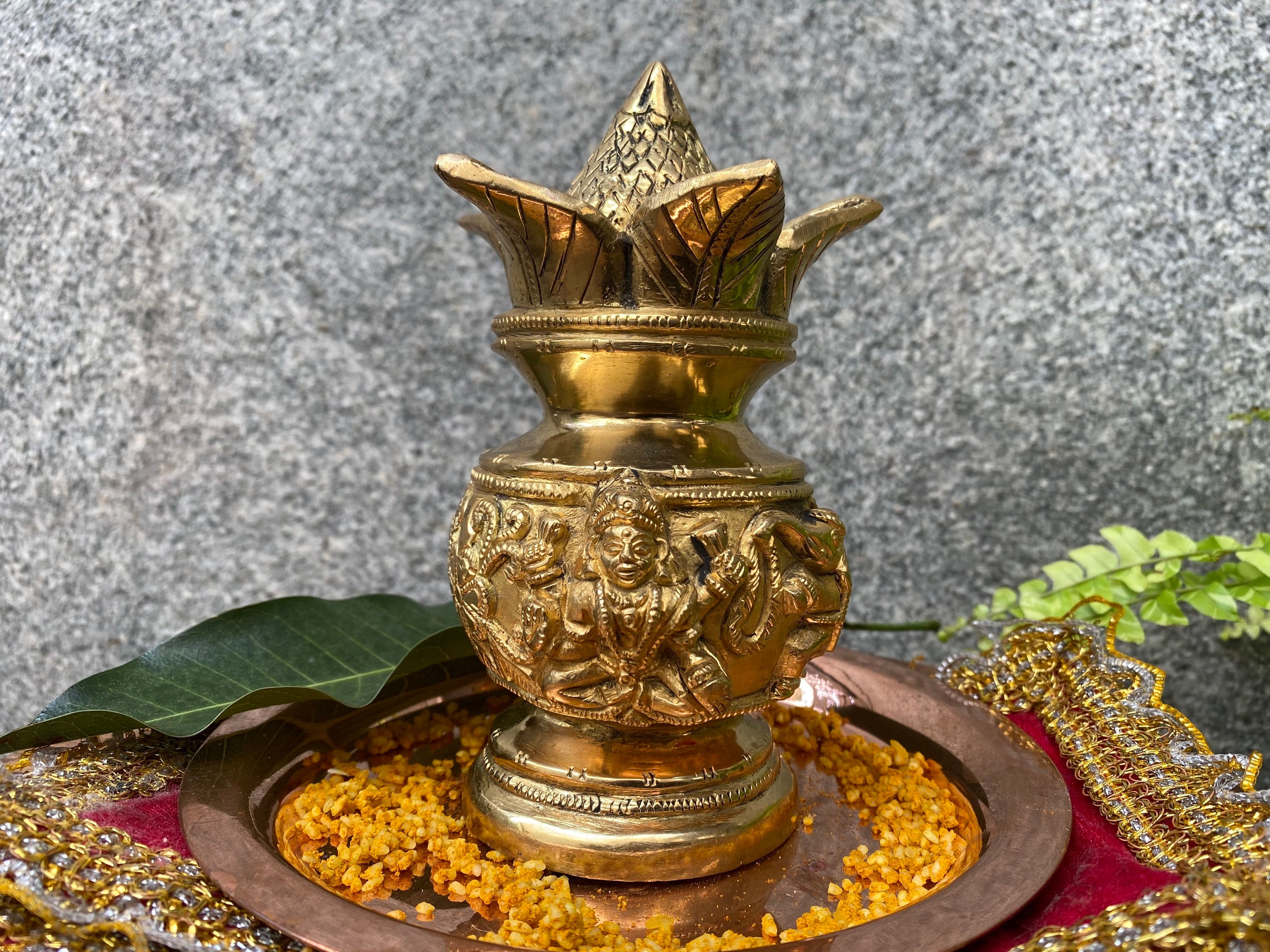 Purna Kumbham 5 pooja Idol, Sculpture, Handmade, Gift, Beautiful