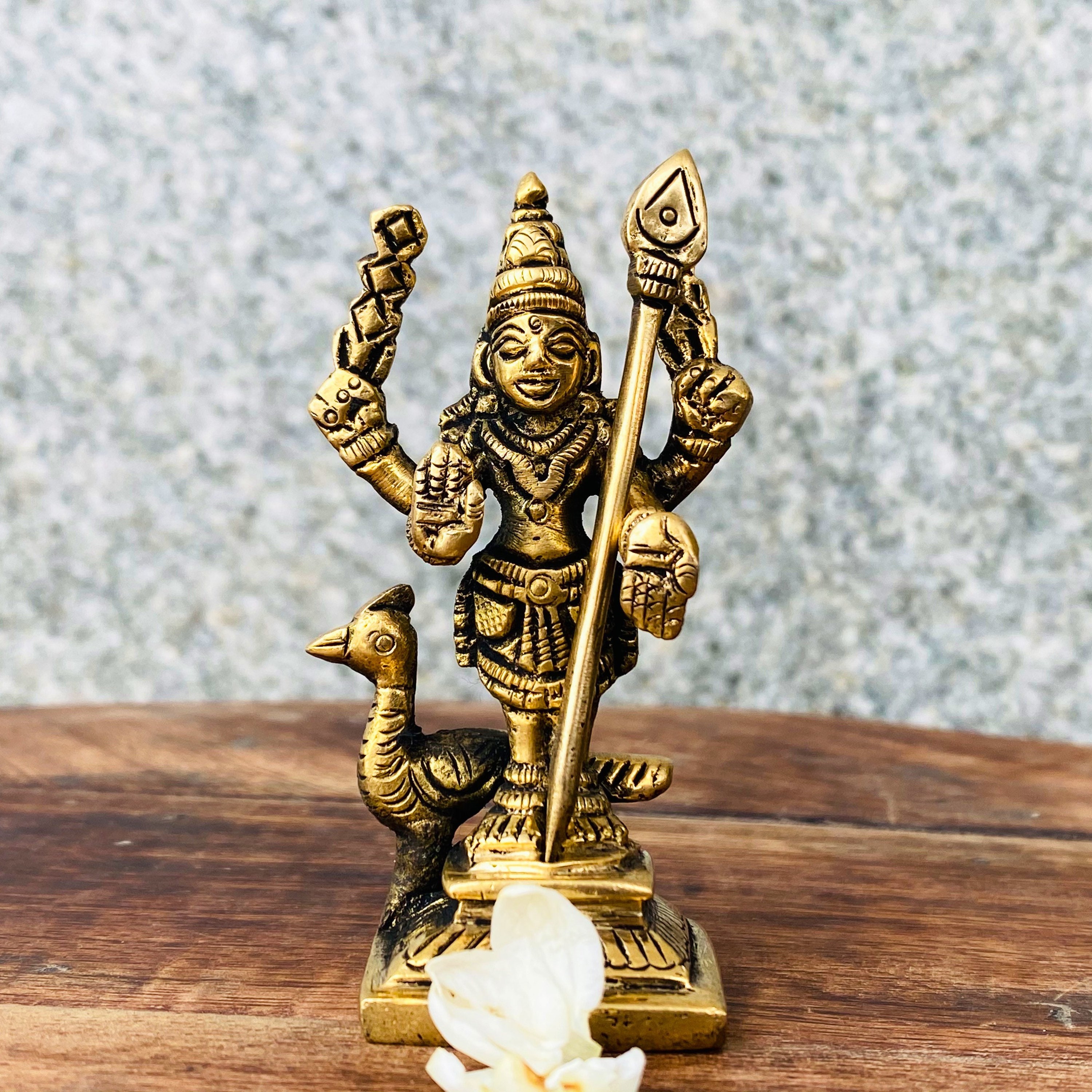 Brass Small Statues or Idols Ganesha Lakshmi Saraswathi Etsy