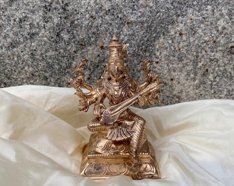Handmade 5” inch Panchalogam Matangi goddess Idol - Customizable Copper Idol