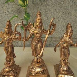 Handmade 6 inch Pachalogam Sri Rama Pattabhishekam or Ram Dharbar Idol - Customizable Copper Idol
