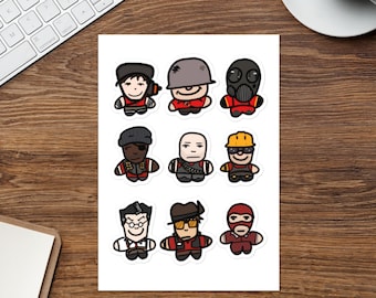 Team Fortress 2  goober sticker sheet