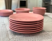 Fiestaware Fiesta Rose (newer) 10 1 2 quot Dinner Plate by Homer Laughlin Made in USA Fiesta Rose Plate Vintage Fiestaware Pink Fiesta