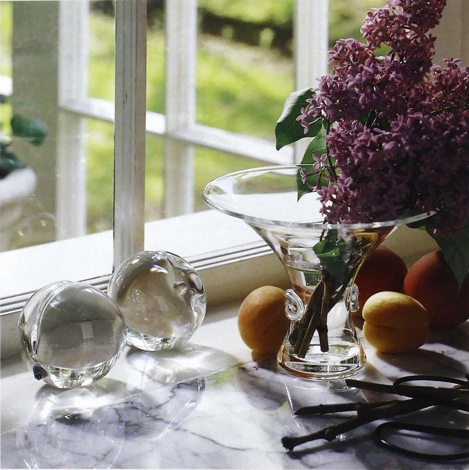 Signed Crystal Glass 79851 Bouquet Vase by Steuben | Vintage Glass