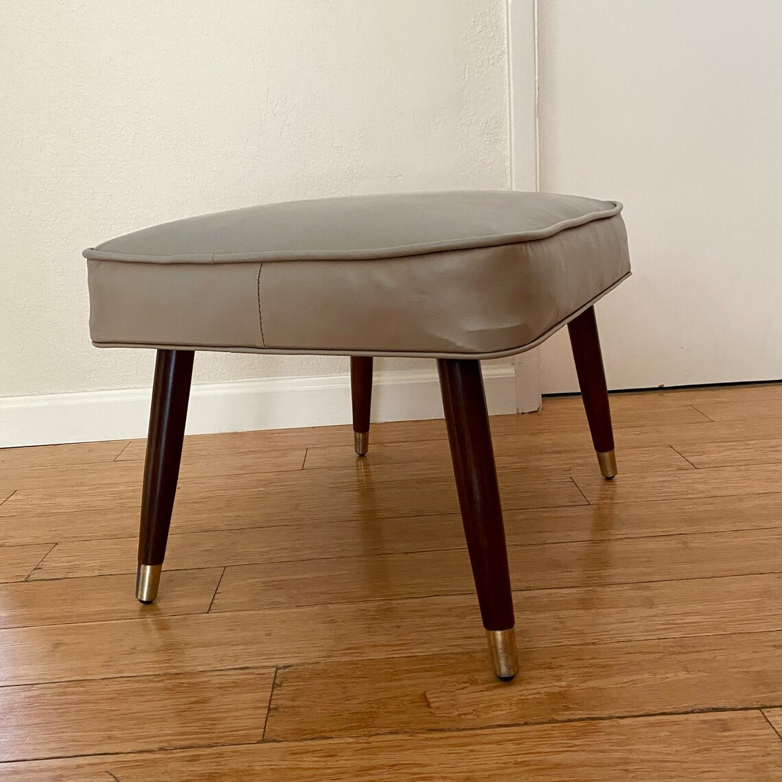 Mid Century Modern Footstool Vintage Footstool MCM Foot Etsy