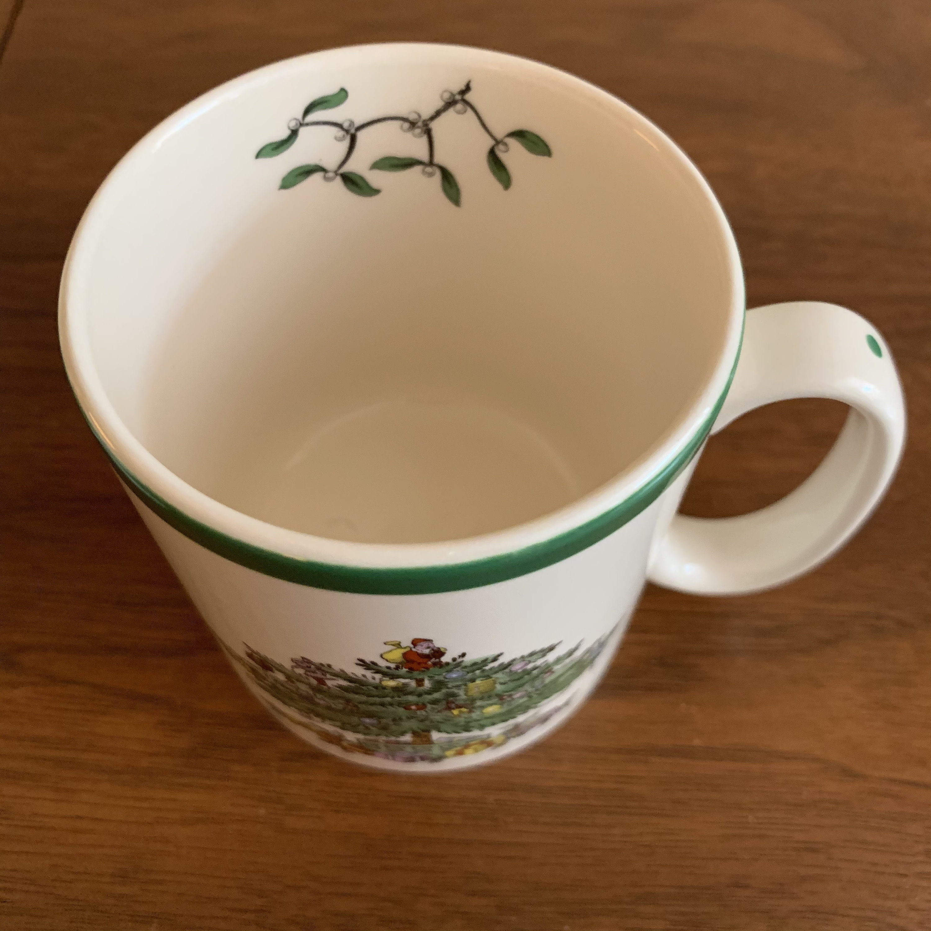 Set de 4 tazas de árbol de Navidad Tom \u0026 Jerry con ribete verde elaborado  en Inglaterra por Spode / Spode Christmas Tree Coffee Cups / Vintage Spode  - Etsy México, image size:3000x3000