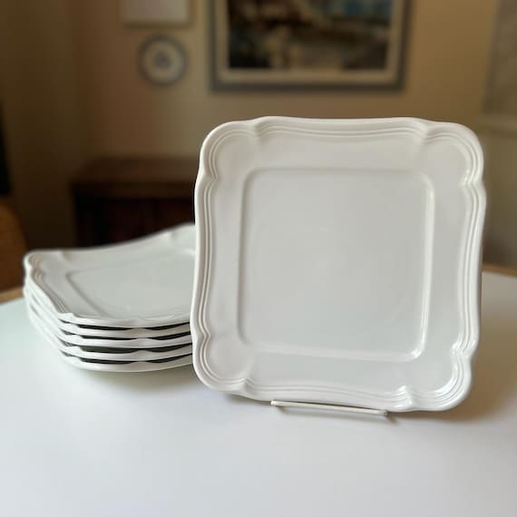 French Countryside Square Luncheon Plates by Mikasa | Sets Sold