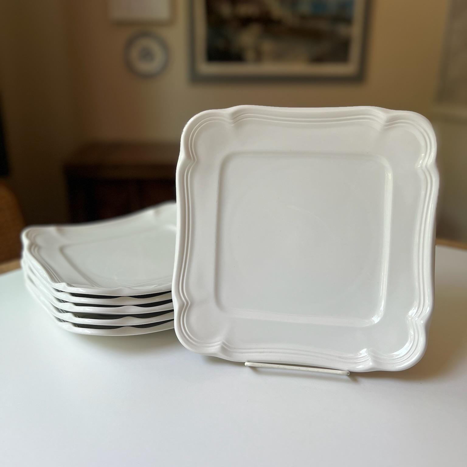 French Countryside Square Luncheon Plates by Mikasa | Sets Sold