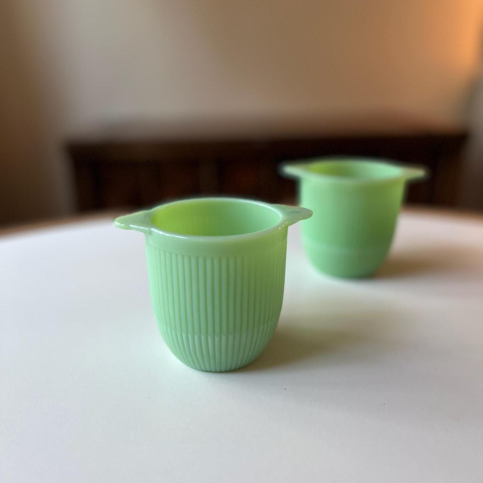 Fire King Jadeite Creamer and Sugar - Etsy