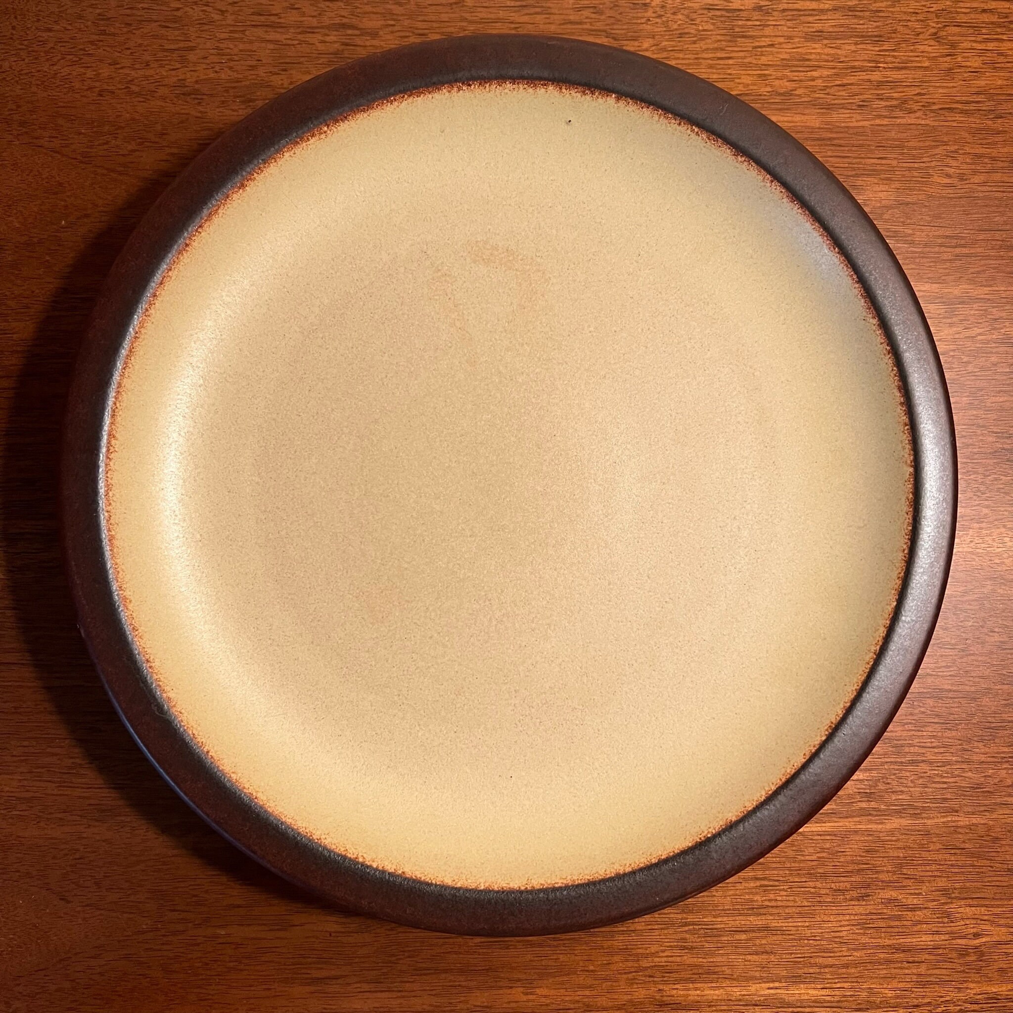 HEATH CERAMICS Rim ディナープレート Vintage Heath Ceramics Rim Line Dinner Plate in Birch Glaze