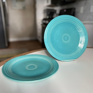 Vintage Fiestaware Turquoise Original Dinner Plate by Homer Laughlin ...