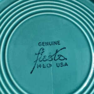 Vintage Fiestaware Turquoise Original Dinner Plate by Homer Laughlin ...