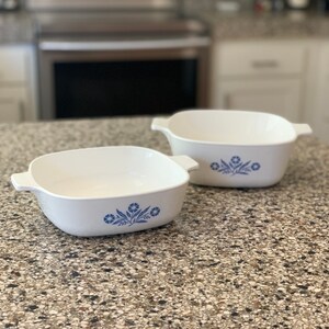 Your Choice of 1st Generation Blue Cornflower Saucepan Casserole by Corning Ware | Blue Cornflower Casserole | Corning A-19 | Corning B-31