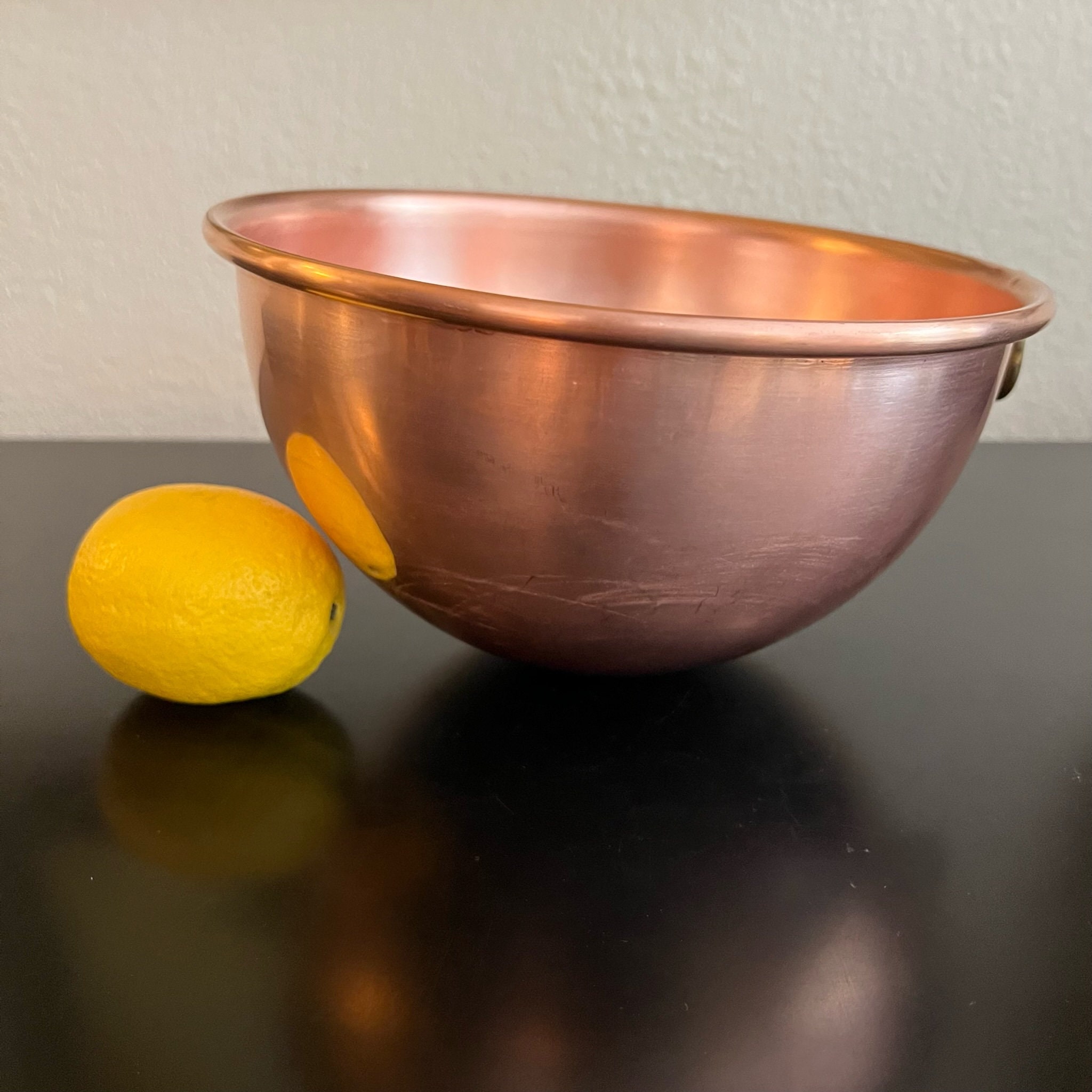 Vintage Ring Grip Copper Mixing Bowl Made in England English Copper Mixing  Bowl Whipping Bowl Vintage Copper Bowl Vintage Baking 