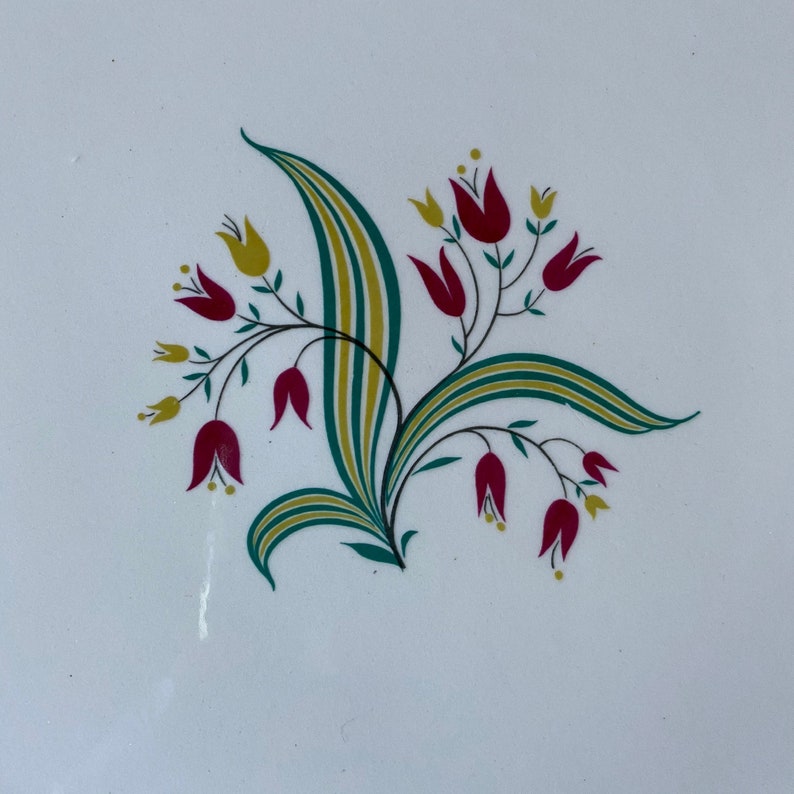 Ceramic Platter Canterbury Pattern Cavalier Eggshell Platter by Homer Laughlin Made in USA