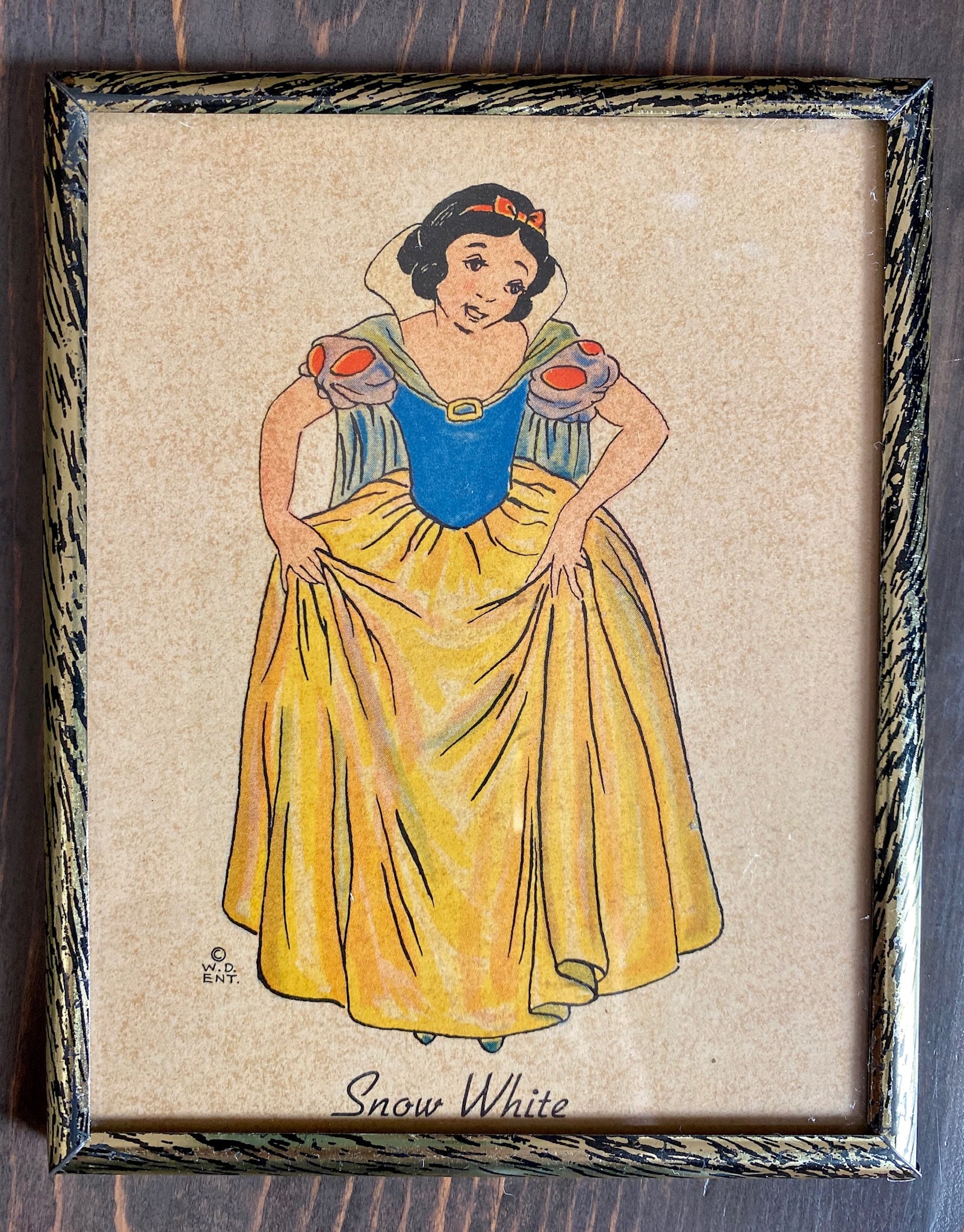 Original Snow White and the Seven Dwarfs Framed Prints by Walt Disney ...