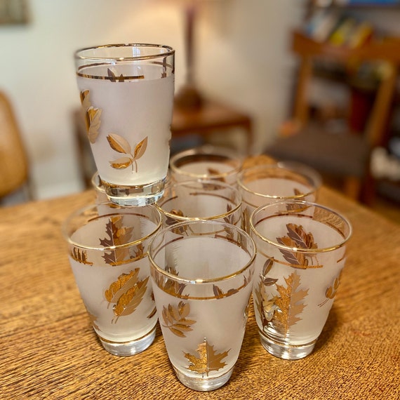 Vintage 10oz Drinking Glasses set of 8 Mixed Drinks,Beverage, Water, Milk,  Juice