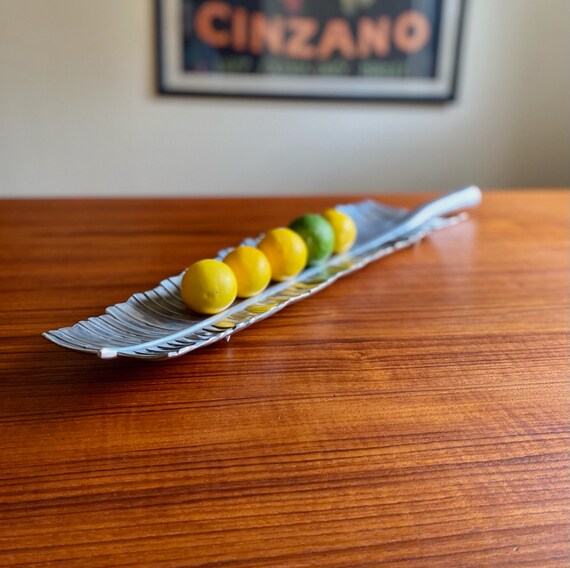 Bruce Fox Signed Banana Leaf Tray by Royal Hickman | Bruce Fox RH5