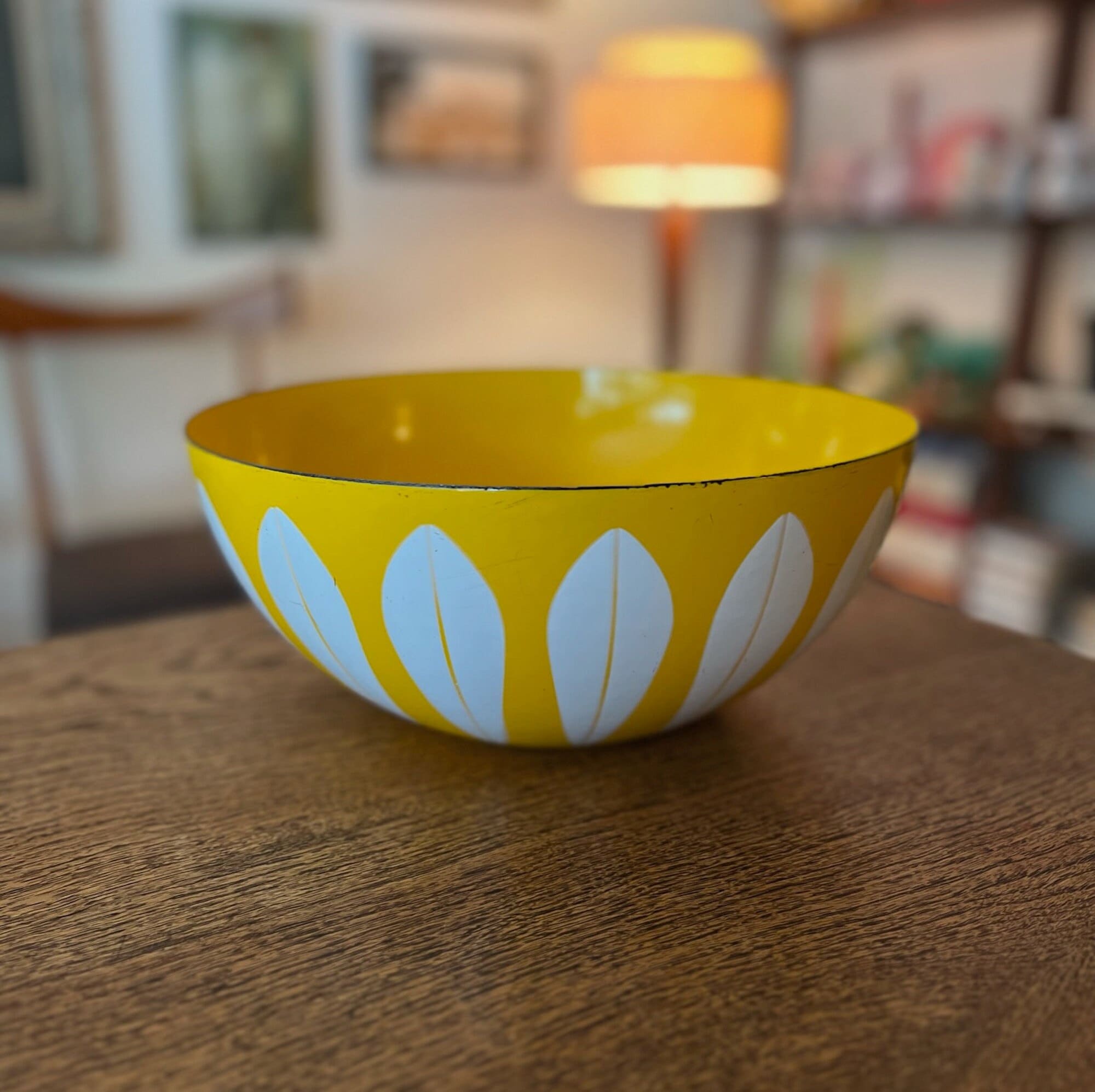 れ*様 ☆Cathrineholm / Lotus / グリーンボウル / 11 Cathrineholm Lotus Green White Enamel Bowl 11.25