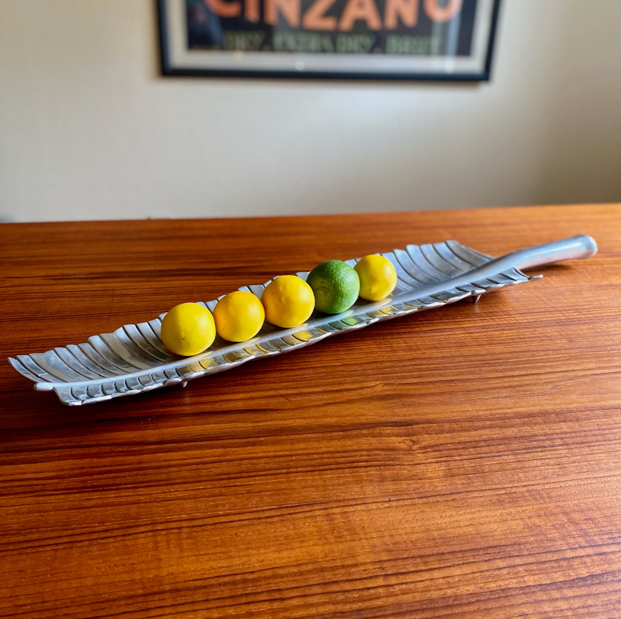 Bruce Fox Signed Banana Leaf Tray by Royal Hickman | Bruce Fox RH5