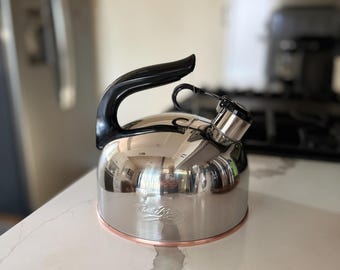 Vintage Nilsjohan Hollywood Stainless Steel Kettle: Swedish