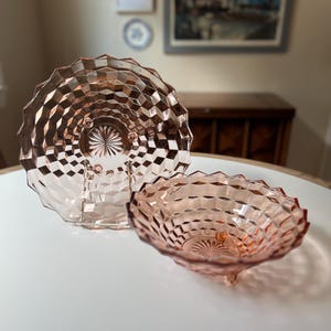 Pink Fostoria Plate - Etsy