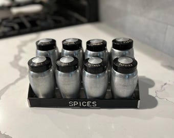 Mid Century Modern MCM Kromex Aluminum Canister and Shaker Set for