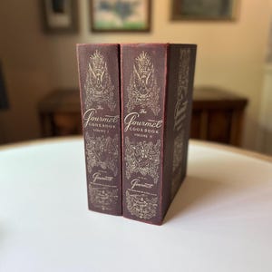 1971 Edition The Gourmet Cookbook Volumes I and II Published by Gourmet Distributing Corporation | Third Printing | Hardcover Cookbooks