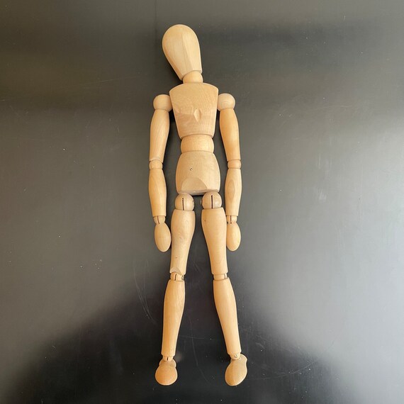 Vintage 12 Inch Wooden Artists Mannequin Figure Articulated Artist Mannequin  Jointed Artists Mannequin Drawing Tools Sketch Tools 