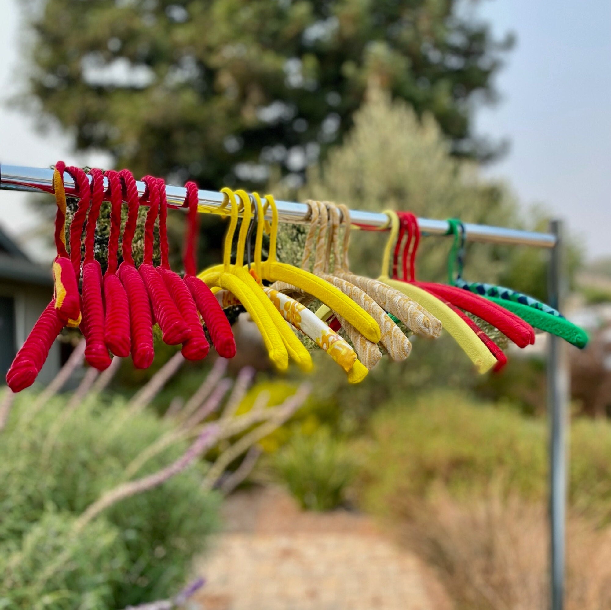 Colored Clothes Hangers 