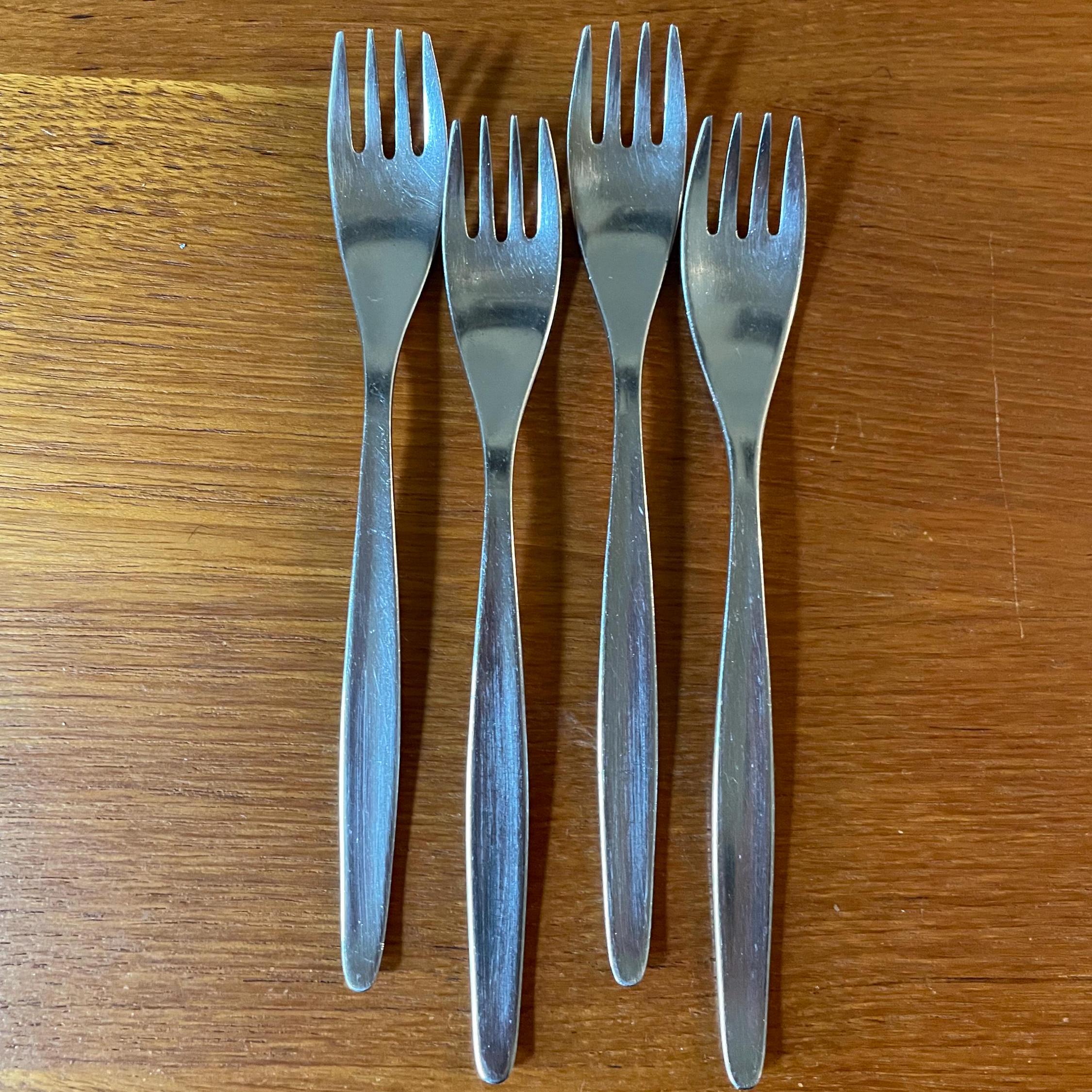 Vintage Sets of Laurel Pattern Cromargan Flatware by WMF Germany