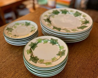 Ivy (American) Plates and Saucers by Franciscan | Franciscan Ivy Dinner Plate | Franciscan Ivy Bread Butter Plate | Franciscan Ivy Saucer