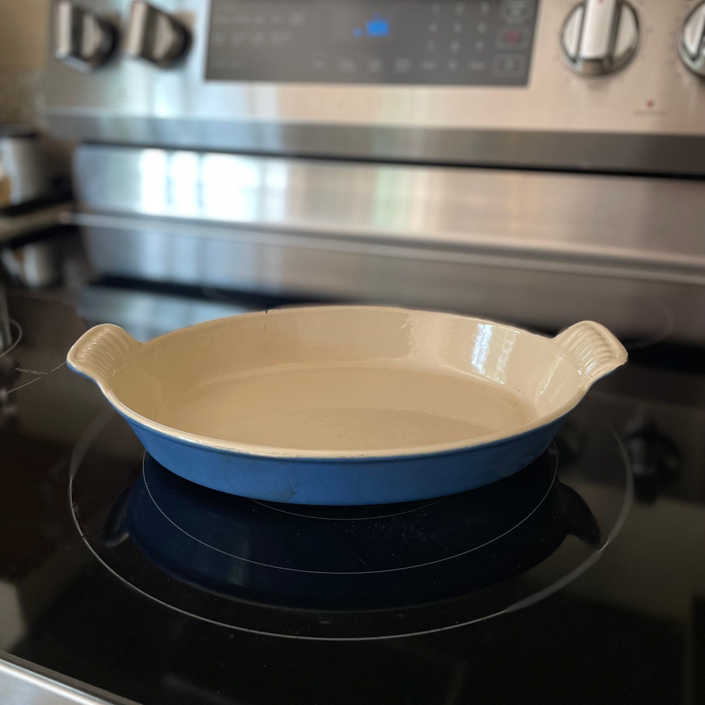 Le Creuset Stoneware 1-1/2-Quart 9-Inch Square Baking Dish, Cobalt Blue  (NEW)