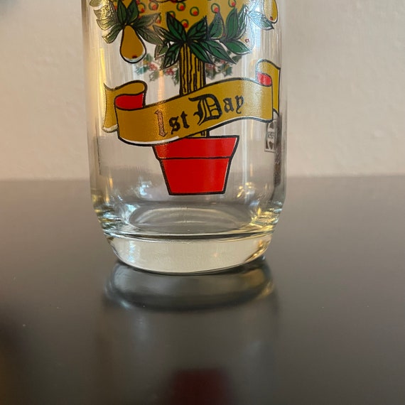 12 Days of Christmas Glasses with Pepsi Logo | Sold Separately