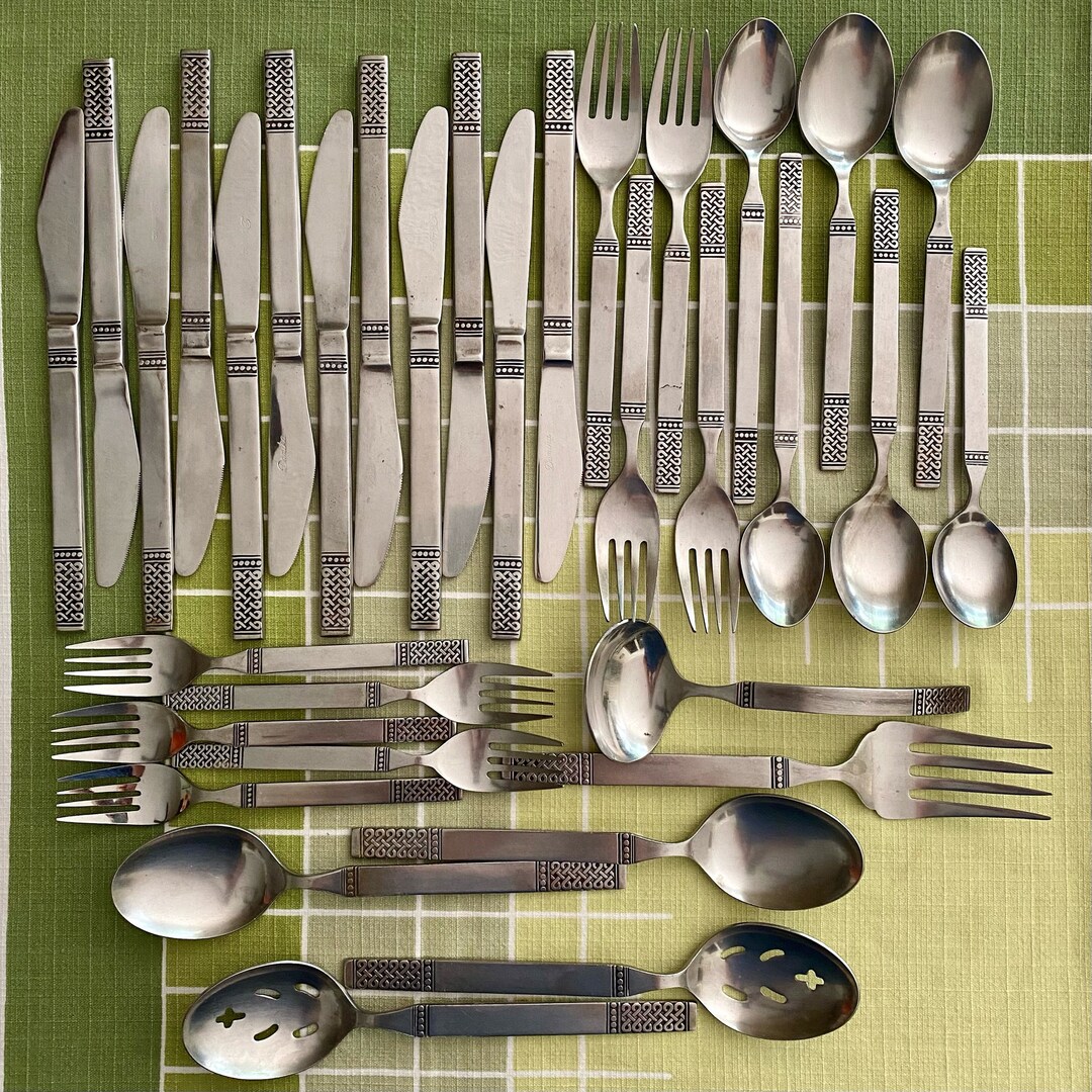 Danika Stainless Steel Silverware by Merchandise Service MSI Etsy