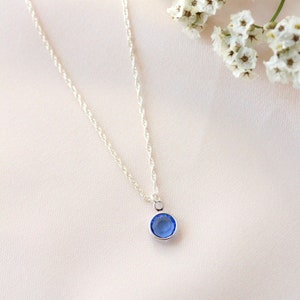 Swarovski Crystal Birthstone Necklace • Personalized Birthstone Necklace • Sterling Silver Swarovski Crystal Necklace • Mother's Day Gift