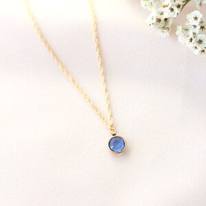 Swarovski Crystal Birthstone Necklace • Personalized Birthstone Necklace • Gold Filled Swarovski Crystal Charm Necklace • Mother's Day Gift