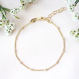 Gold Satellite Bracelet • Gold Filled Chain Bracelet • Trendy Bracelet • Gold Chain Bracelet - Dainty Bracelet • Bridesmaid&#39;s Gift