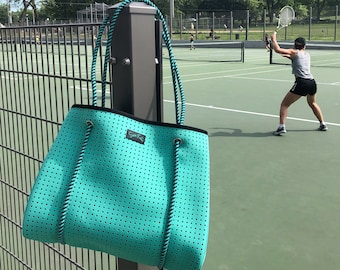 Beach/Tote bag Neoprene Teal handbag