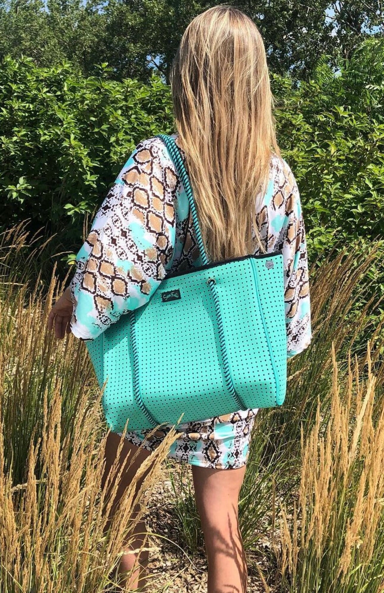 Coral Beach Bag Neoprene Beach Bag
